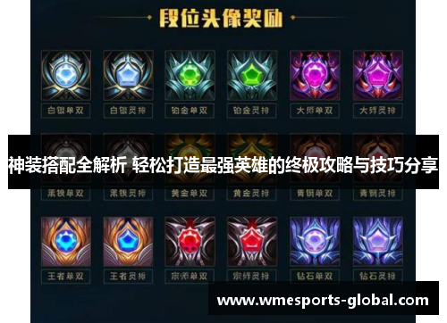 神装搭配全解析 轻松打造最强英雄的终极攻略与技巧分享